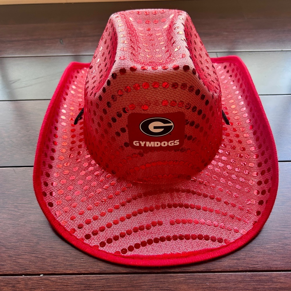 Georgia Gymdogs Red Sequin Cowboy Hat